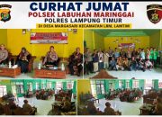 CURHAT JUM’AT POLSEK LABUHAN MARINGGAI TAMPUNG ASPIRASI WARGA DESA  MARGASARI