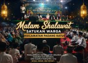 Malam Shalawat Satukan Warga Kecamatan Padang Ratu