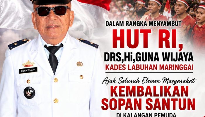 Drs. GUNA WIJAYA AJAK MASYARAKAT KEMBALIKAN BUDAYA SOPAN SANTUN DI KALANGAN PEMUDA