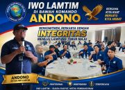 IWO LAMTIM DI BAWAH KOMANDO ANDONO BERKOMITMEN, BERKARYA DENGAN INTEGRITAS  WUJUDKAN LAMPUNG TIMUR MAJU.