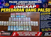 POLSEK LABUHAN MARINGGAI POLRES LAMTIM UNGKAP KASUS PEREDARAN UANG PALSU