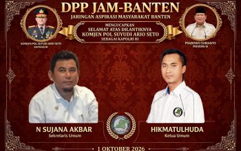 DPP JAM-Banten Ucapkan Selamat Atas Dilantiknya Komjen Pol Suyudi Ario Seto Sebagai Kapolri Baru